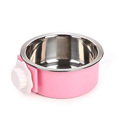 FANFEI 2l Perros/Conejos/pequeños Cuencos de Mascotas peludas Botellas/alimentadores/almacenes de Alimentos de Mascotas recipientes portátiles/alimentadores Que contienen Verde/Azul/Rosa, 2L, Rosa, L