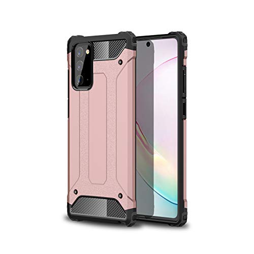 FANFO® Funda para Samsung Galaxy S20 FE/S20 Fan Edition(4G/5G), protección contra Golpes de TPU + PC Resistente a arañazos (Doble Capa) Carcasa para Samsung Galaxy S20 FE, Oro Rosa