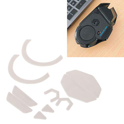 FangWWW 2 Juegos/Pack Tiger Gaming Mouse Patas de ratón Compatible con Logitech G502 Hero Lightspeed Wireless Gaming Mouse Blanco Teflon Glides Curve Edge