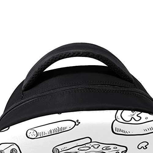 FANTAZIO mochila encantos Pizza Sketching School bag Daypack