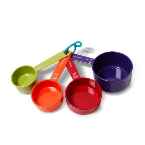 Farberware - Juego de 4 tazas medidoras de color, colores mezclados, tamaño pequeño