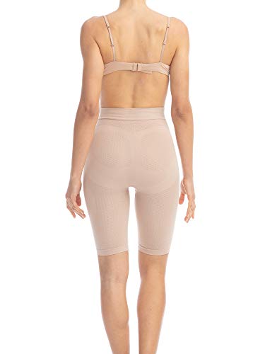 Farmacell 312 (Carne, M/L) Faja Pantalon Moldeadora y contenitiva con Efecto masajeador y Anti-Celulitis