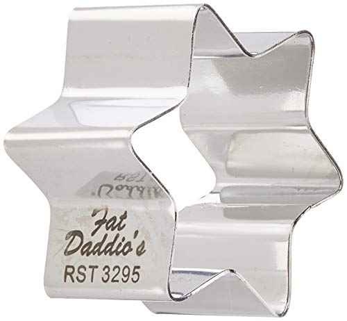 Fat Daddio's Stainless Steel Star Cake and Pastry Ring, 2.5 Inch x 1.375 Inch by Fat Daddios