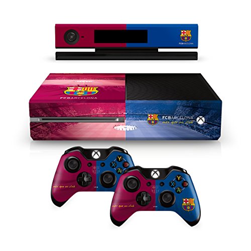 FC Barcelona 1 Xbox Uno azul cojín del regulador y la consola de color rojo de la piel Camp Nou imagen Estadio escudo del club oficial de regalos