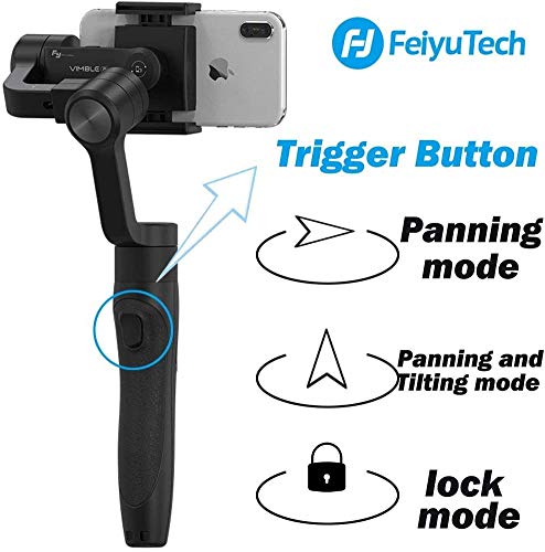 FeiyuTech Vimble 2S Handheld Gimbal Stabilizer para Smartphone iPhone 11/11prox/11 pro max/8/7 huawei samsong con Barra de extensión de 18 cm