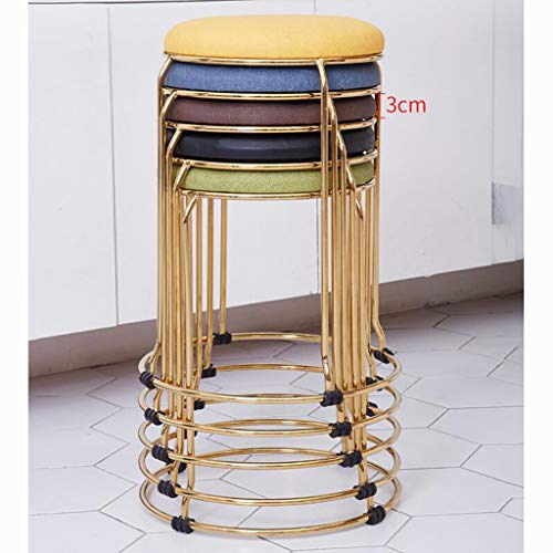 Feng-stool Ronda Esponja heces, Banco café del Restaurante de Hierro del hogar - Banquete Escuela de Hostelería Ocio heces (Size : 36 * 36 * 45CM)