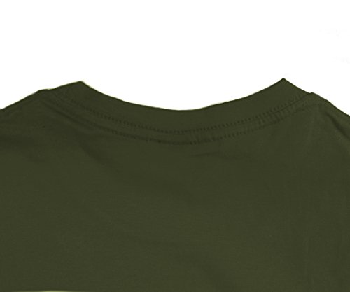 Fermento Italia Juego de 3 Camisetas de Color Verde Militar - Camiseta Unisex - 100% algodón - 150 Gramos - Modelo JHK. TSRA 150 Negro Medium
