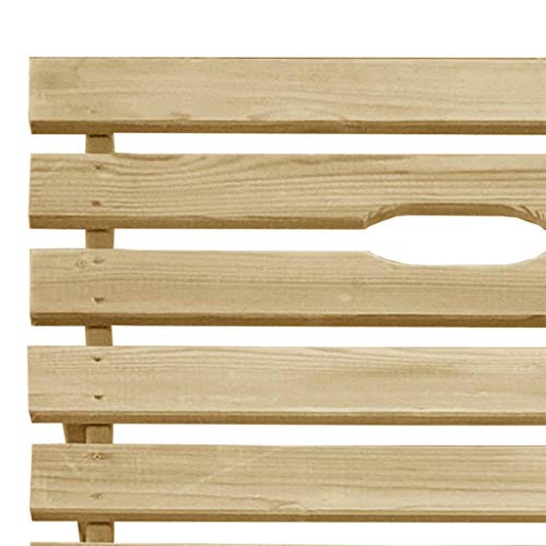 Festnight Tumbona de Madera de Pino Impregnada Tumbona Jardin Exterior 200 x 70 x (31,5-77) cm