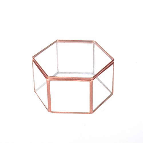 Feyarl - Caja de cristal para pendientes (cobre)