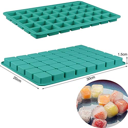 FGSDG 40 Cavity Square Shape Silicone Molds  Candy Chocolate Truffles Mold Whiskey Ice Cube Tray Hard Candy Pralines Gummy Jelly Mold