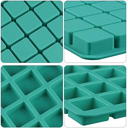FGSDG 40 Cavity Square Shape Silicone Molds  Candy Chocolate Truffles Mold Whiskey Ice Cube Tray Hard Candy Pralines Gummy Jelly Mold