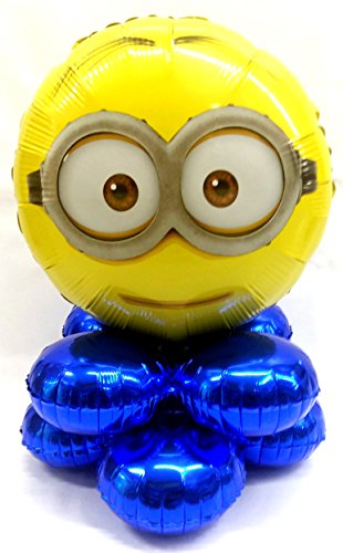 FIESTADEKOR Centro DE Mesa Minions FORMADO con Globos DE Poliamida Especial para Decoraciones DE CUMPLEAÑOS