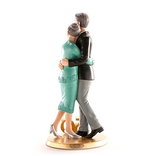 Figura pastel bodas de oro 50 aniversario GRABADA/figuras PERSONALIZADAS para tarta o regalo