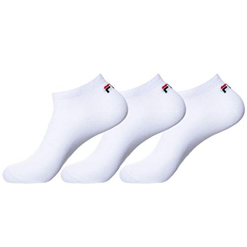 FILA - Calcetines invisibles para mujer (3 unidades) Blanco blanco 39-42