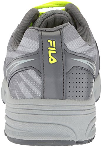 Fila Memory Reckoning 8 zapatos para correr de acero resistente al deslizamiento para mujer, monumento/castlerock/seguridad amarillo, 8 B US