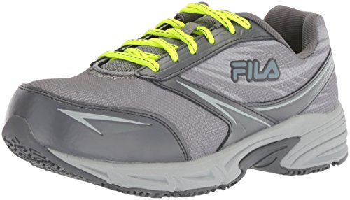 Fila Memory Reckoning 8 zapatos para correr de acero resistente al deslizamiento para mujer, monumento/castlerock/seguridad amarillo, 8 B US