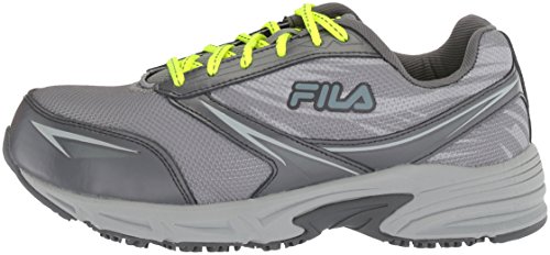 Fila Memory Reckoning 8 zapatos para correr de acero resistente al deslizamiento para mujer, monumento/castlerock/seguridad amarillo, 8 B US