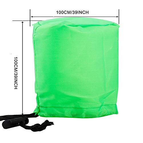 Firlar Funda Protectora para Plantas, protección contra congelación, Manta Protectora para árboles de Plantas, arbustos, Chamarra, con Cierre de cordón, 2.06 oz/yd2100 x 100 cm