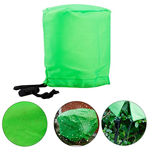 Firlar Funda Protectora para Plantas, protección contra congelación, Manta Protectora para árboles de Plantas, arbustos, Chamarra, con Cierre de cordón, 2.06 oz/yd2100 x 100 cm