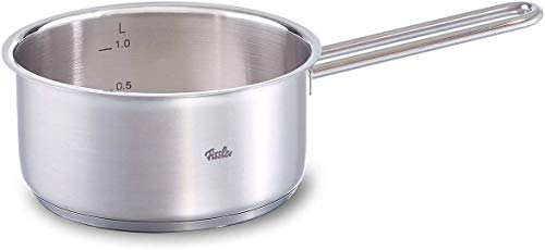 Fissler berlin /Juego de ollas de acero inoxidables, compuesto por 5 piezas, adecuado para todo tipo de cocinas y apto para el horno (hasta 220 °C) y lavable en el lavavajillas