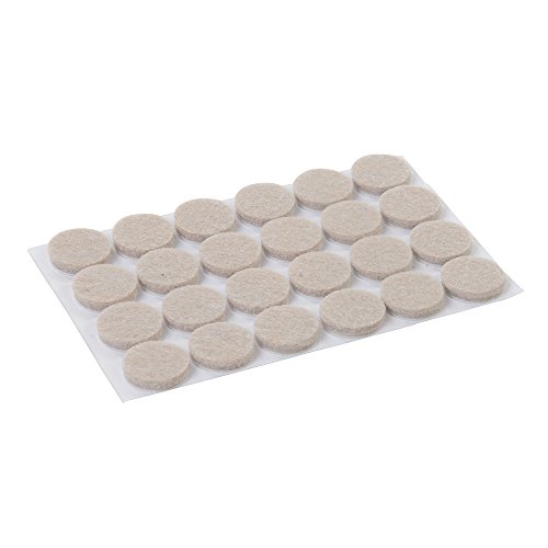 FIXMAN 900862 - Almohadillas de fieltro autoadhesivas, 24 pzas (20 mm, redondo)