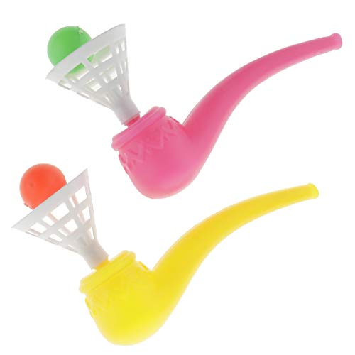 FLAMEER 2 Piezas Juguetes de Pelota de Tubo Sople Tubería Pipa para Obsequio de Caramelos Adornado