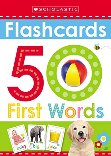 Flashcards: 50 First Words (Scholastic Early Learners)