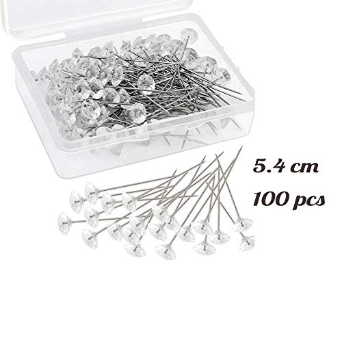 Fligatto 100 pcs Pines Con Cabeza En Forma De Flor aguja clavos de acero inoxidable con soporte de cabeza para costura