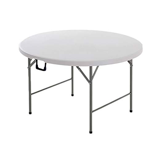 Folding table tu Mesa Plegable Simple 8-10 Personas Mesa de Comedor portátil portátil Redonda (Color : A)