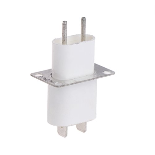 Forgun Home Magnetron - Convertidor de enchufe de 4 pines, color blanco