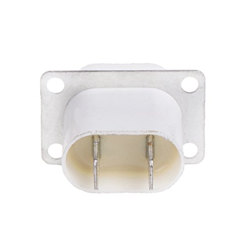 Forgun Home Magnetron - Convertidor de enchufe de 4 pines, color blanco