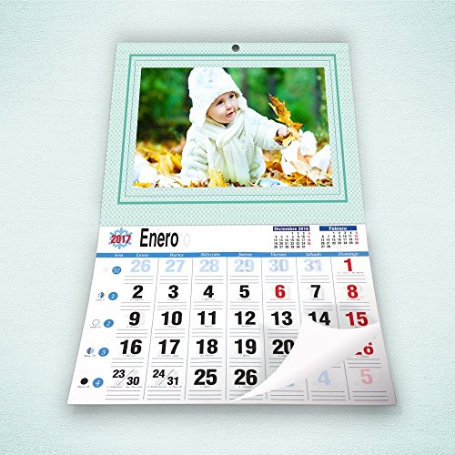 FOTOCENTER Calendarios Personalizados faldilla 43 x 62 cm - Imprime tu Pack de 2 calendarios idénticos.