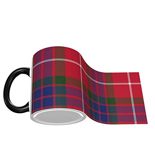 Fraser Tartan Fabric Texture Seamless Pattern Vector The ideal gift for office and home ceramic cups 11 oz