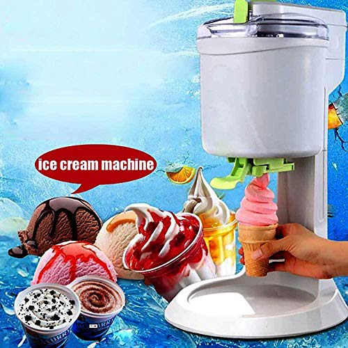 Fswallow Máquina para Hacer Helados, Hogar de Moda Pequeño 1L Alta Capacidad DIY Rápido Fácil Limpieza Suave Adecuado para Hacer una Variedad de Crema