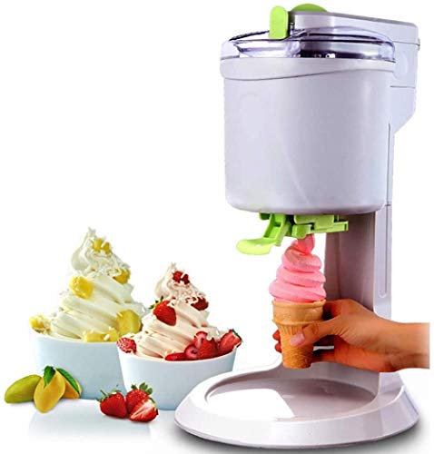 Fswallow Máquina para Hacer Helados, Hogar de Moda Pequeño 1L Alta Capacidad DIY Rápido Fácil Limpieza Suave Adecuado para Hacer una Variedad de Crema