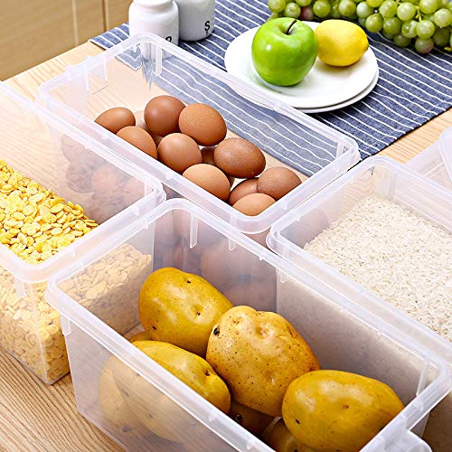 FSX Caja de Almacenamiento frigorífico con Caja de Almacenamiento Mango Transparente de Almacenamiento Caja sellada Caja de Almacenamiento de Almacenamiento Caja de cajón de Espesor * 6