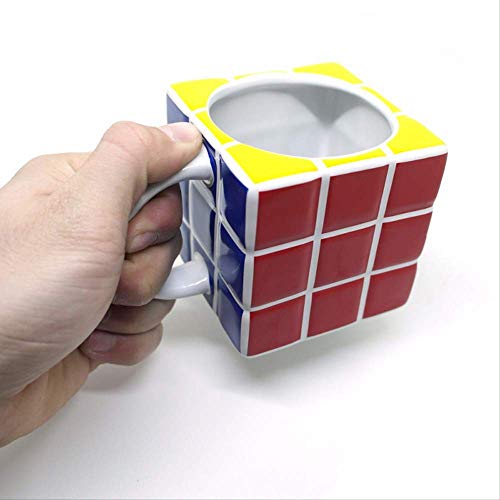 FSYX Taza de cafe Regalo único Taza de cubo de Rubik personalizada, taza de té de cerámica con estilo de café, jugo de leche Taza de limón Bebida de oficina en casa   01