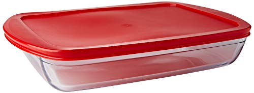 FTE RECT ROJA CON TAPA 40X27CM 4,5L OCU