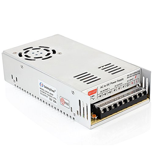 Fuente de Alimentación 12v DUMVOIN Regulable DC 12V 30A 360W Regulated Switching Power Supply Adjustable para LED Banda Strip Light