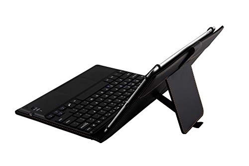 Funda con Teclado en Español (Letra Ñ Incluída) con Bluetooth y Touchpad para Tablet 10.1"