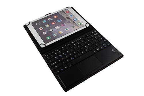 Funda con Teclado en Español (Letra Ñ Incluída) con Bluetooth y Touchpad para Tablet 10.1"