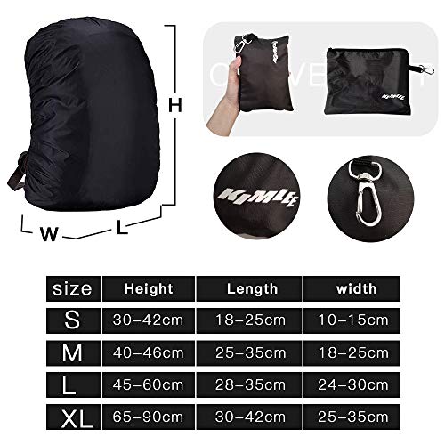 Funda de Lluvia para Mochila de 35 a 55 litros Funda de Lluvia Universal Impermeable para Lluvia y Nieve para Actividades al Aire Libre