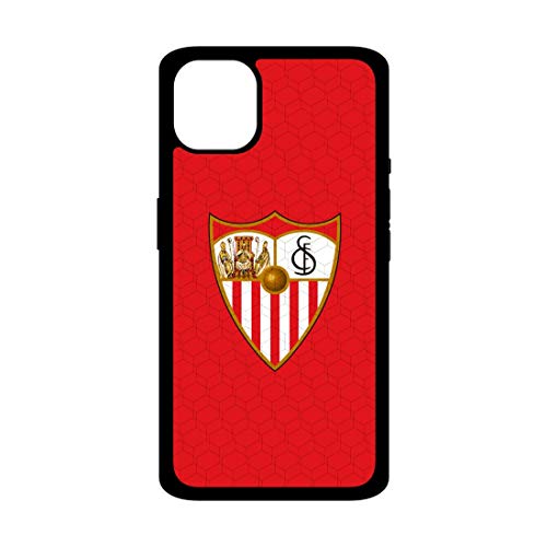 Funda móvil Sevilla Escudo Roja Compatible con iPhone 11 Pro MAX. Carcasa de TPU de Alta protección. Funda Antideslizante, Anti choques y caídas.