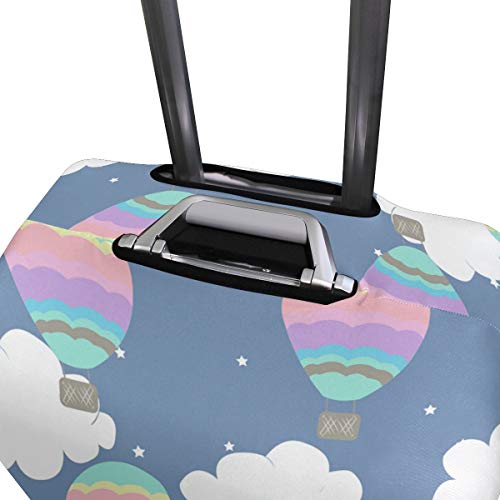 Funda para equipaje de viaje con impresión de globo elástico protector de maleta lavable cubre equipaje se adapta a 18-32 pulgadas