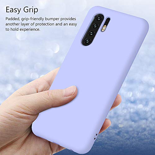 Funda para Huawei P30 Pro Carcasa Silicona Huawei P30 Pro, Silicona Gel TPU Case Goma Colores del Caramelo Anti-Rasguño Resistente Ultra Suave Protectora Caso - Morado Claro