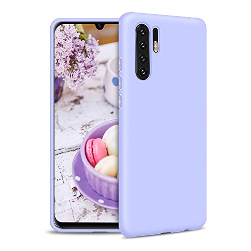 Funda para Huawei P30 Pro Carcasa Silicona Huawei P30 Pro, Silicona Gel TPU Case Goma Colores del Caramelo Anti-Rasguño Resistente Ultra Suave Protectora Caso - Morado Claro