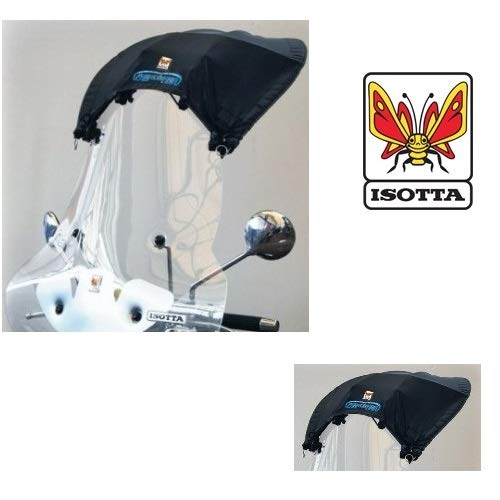 Funda para Scooter Maxiscooter Isotta PQ01 se engancha y desengancha fácilmente al Parabrisas Protección contra el Aire, el Agua y el Sol