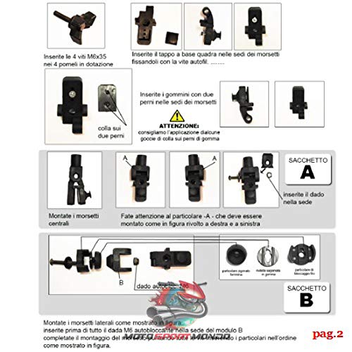 Funda para Scooter Maxiscooter Isotta PQ01 se engancha y desengancha fácilmente al Parabrisas Protección contra el Aire, el Agua y el Sol