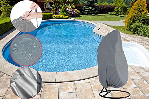 Funda para Silla Colgante terraza - Impermeable Funda Sillon Colgante, Fundas mecedoras Colgantes para Jardin 210D Oxford Funda para Huevo Colgante Jardin