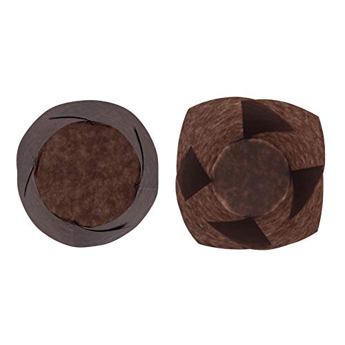 Fundas para magdalenas de color marrón chocolate – Tulip envoltorios de papel para magdalenas – Pack de 200 grandes forros para panadería, cafeterías, suministros de catering o panaderías